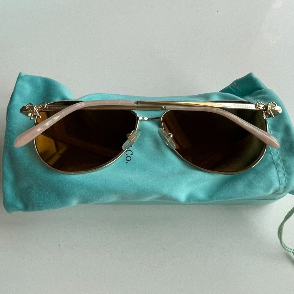 Tiffany & Co. TF3044 Mirrored Aviator Sunglasses - Picture 3 of 12